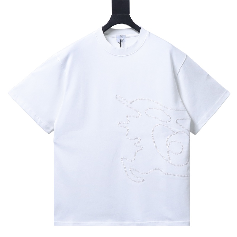 BURBERRY Sketch Rope Equestrian Crew Neck Short Sleeve T-Shirt Style 1