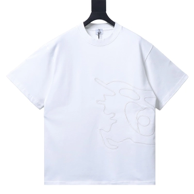 BURBERRY Sketch Rope Equestrian Crew Neck Short Sleeve T-Shirt Style 1 01