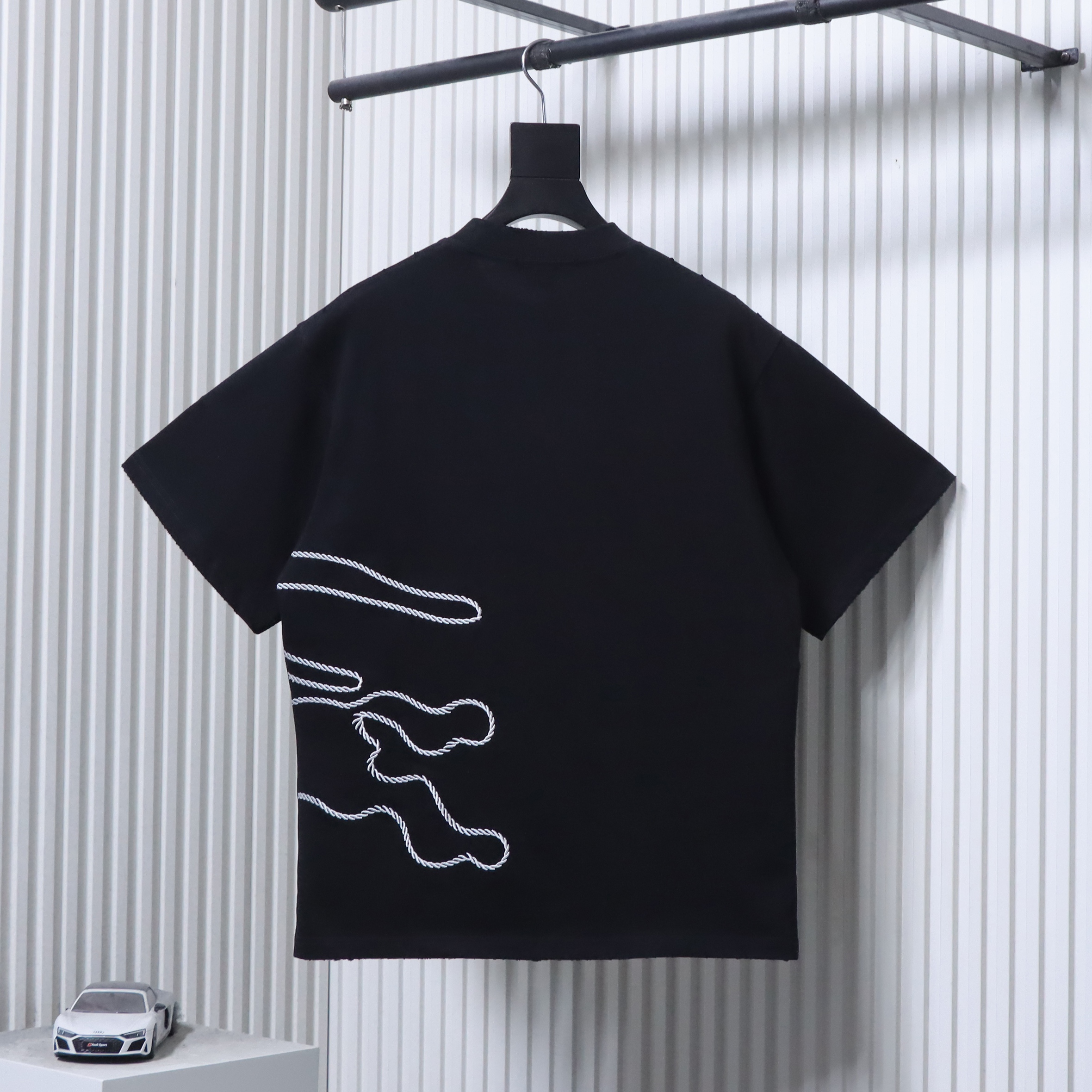 BURBERRY Sketch Rope Equestrian Crew Neck Short Sleeve T-Shirt Style 2
