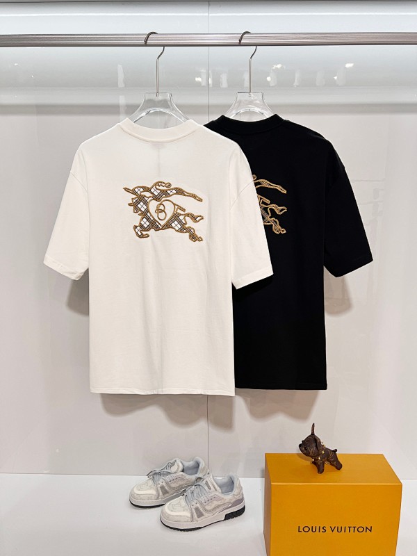 BURBERRY Sketch Rope Equestrian Crew Neck Short Sleeve T-Shirt Style 3