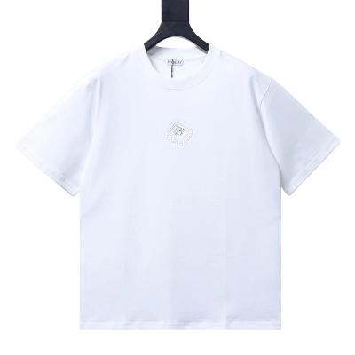 BURBERRY TB Check Square Letter Embossed Letter Short Sleeve T-Shirt Style 1 01