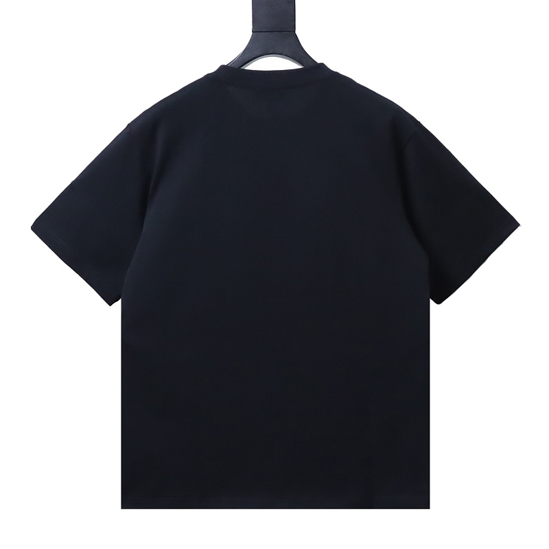 BURBERRY TB Check Square Letter Embossed Letter Short Sleeve T-Shirt Style 2