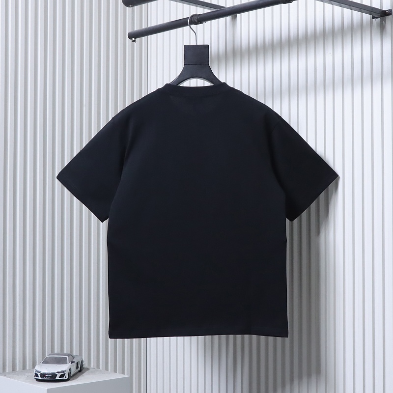 BURBERRY TB Check Square Letter Embossed Letter Short Sleeve T-Shirt Style 2