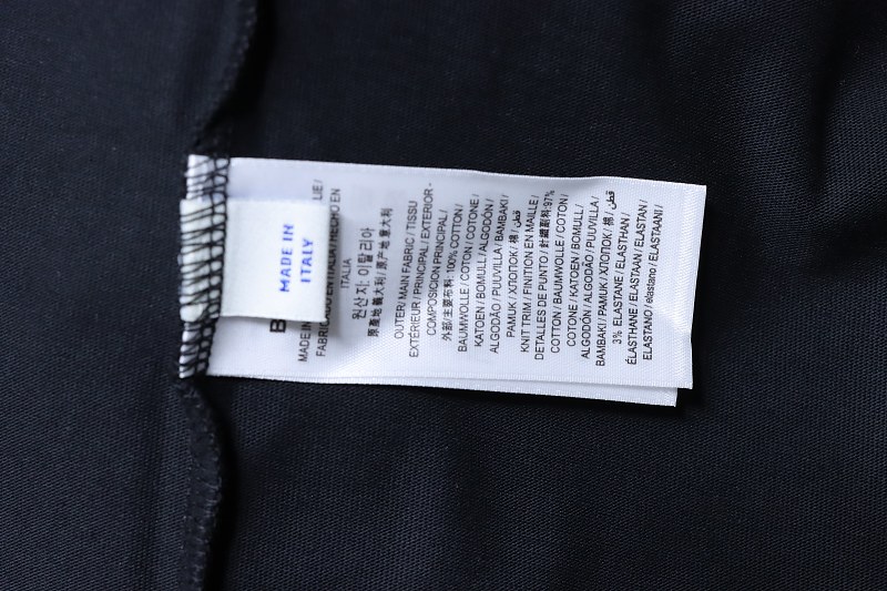 BURBERRY TB Check Square Letter Embossed Letter Short Sleeve T-Shirt Style 2