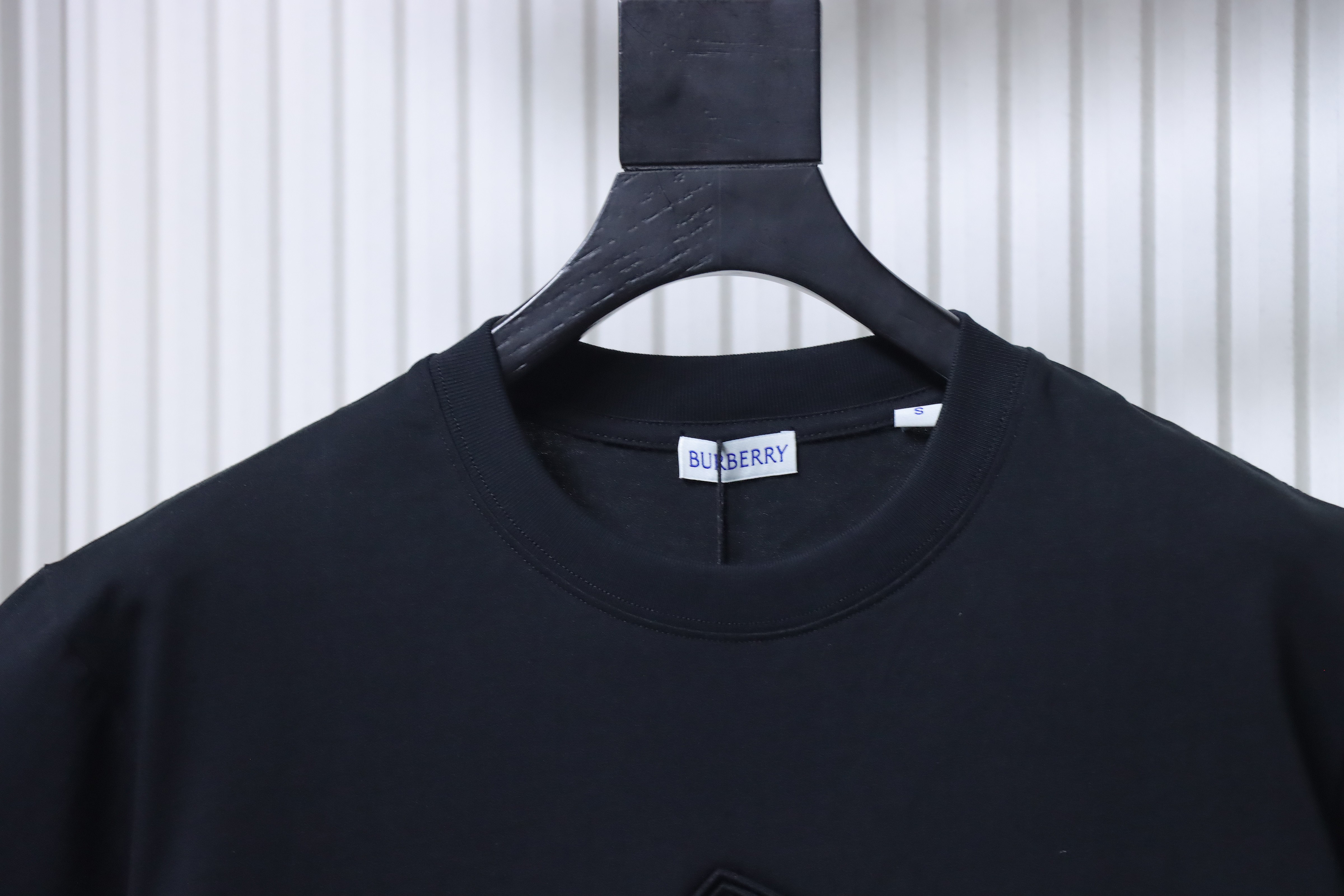BURBERRY TB Check Square Letter Embossed Letter Short Sleeve T-Shirt Style 2