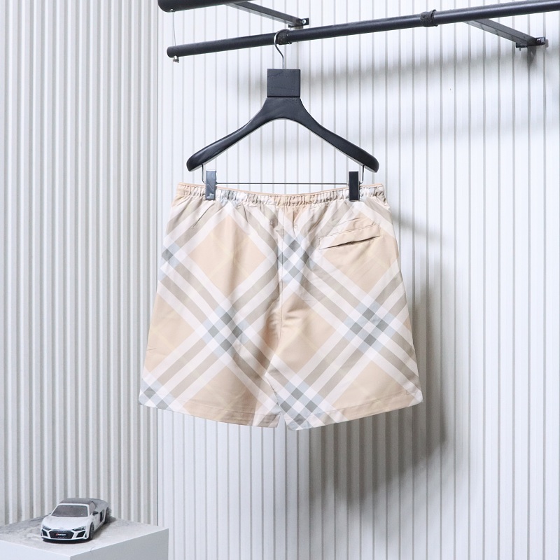 BURBERRY Twill Check Mesh Lining Beach Shorts Style 1