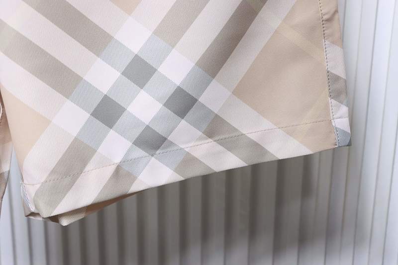 BURBERRY Twill Check Mesh Lining Beach Shorts Style 1