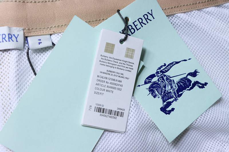 BURBERRY Twill Check Mesh Lining Beach Shorts Style 1