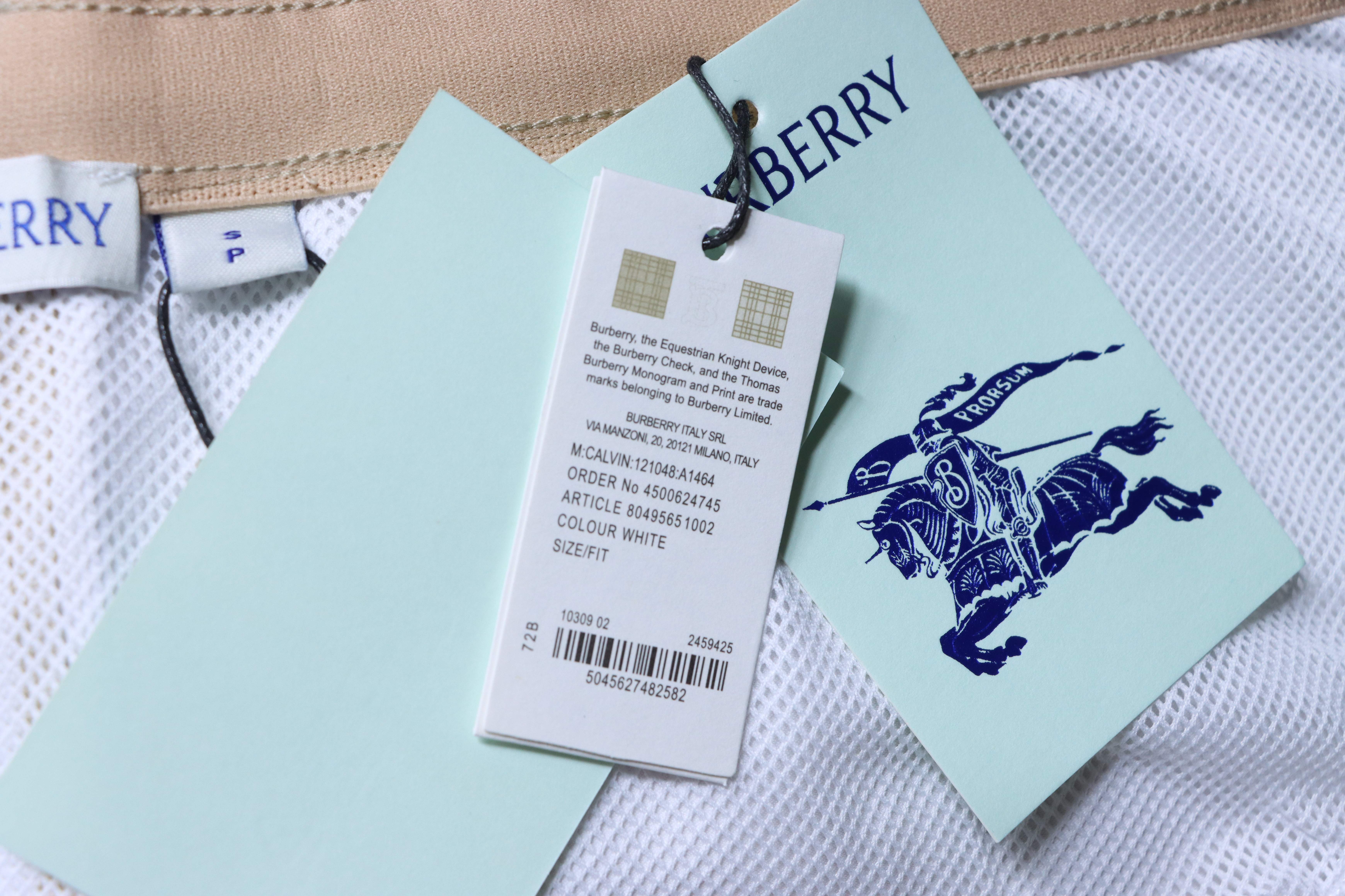 BURBERRY Twill Check Mesh Lining Beach Shorts Style 1