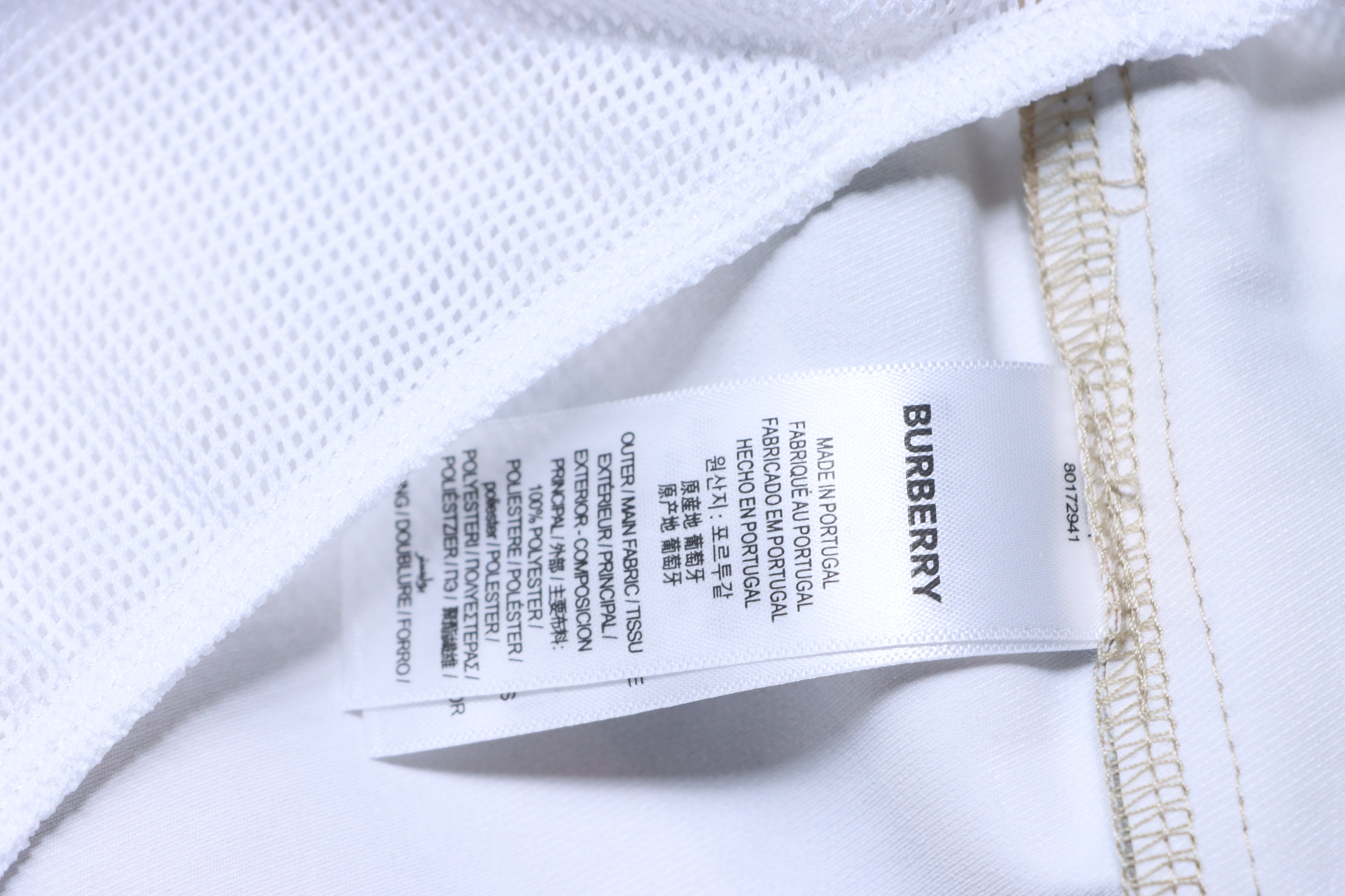 BURBERRY Twill Check Mesh Lining Beach Shorts Style 1