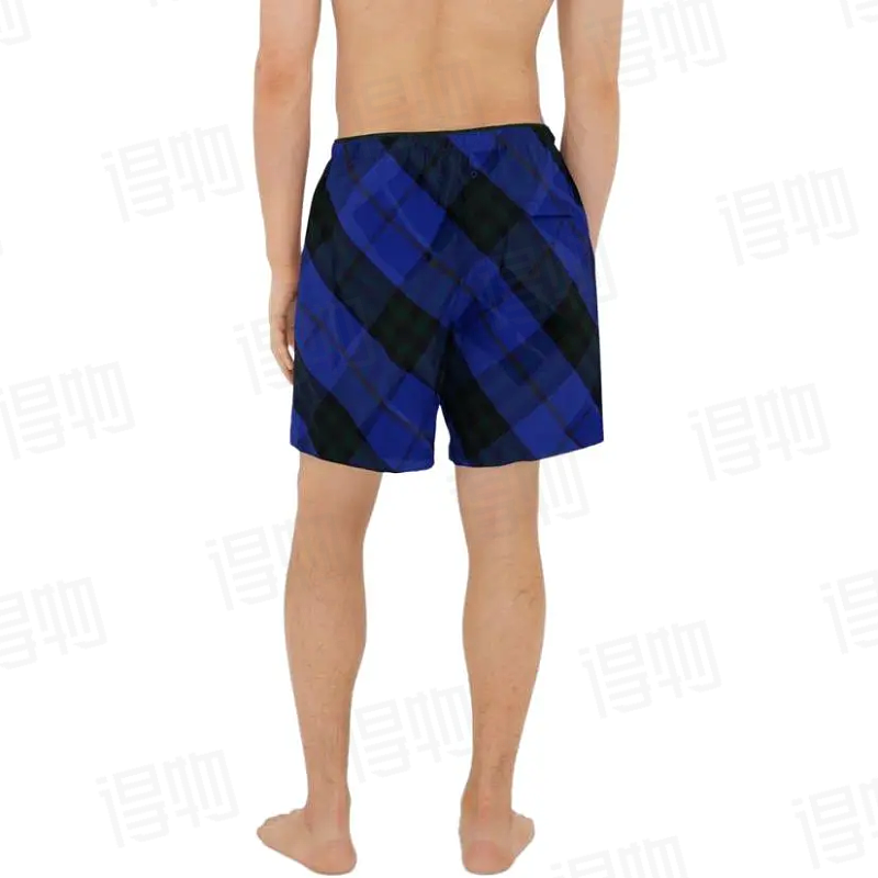 BURBERRY Twill Check Mesh Lining Beach Shorts Style 2