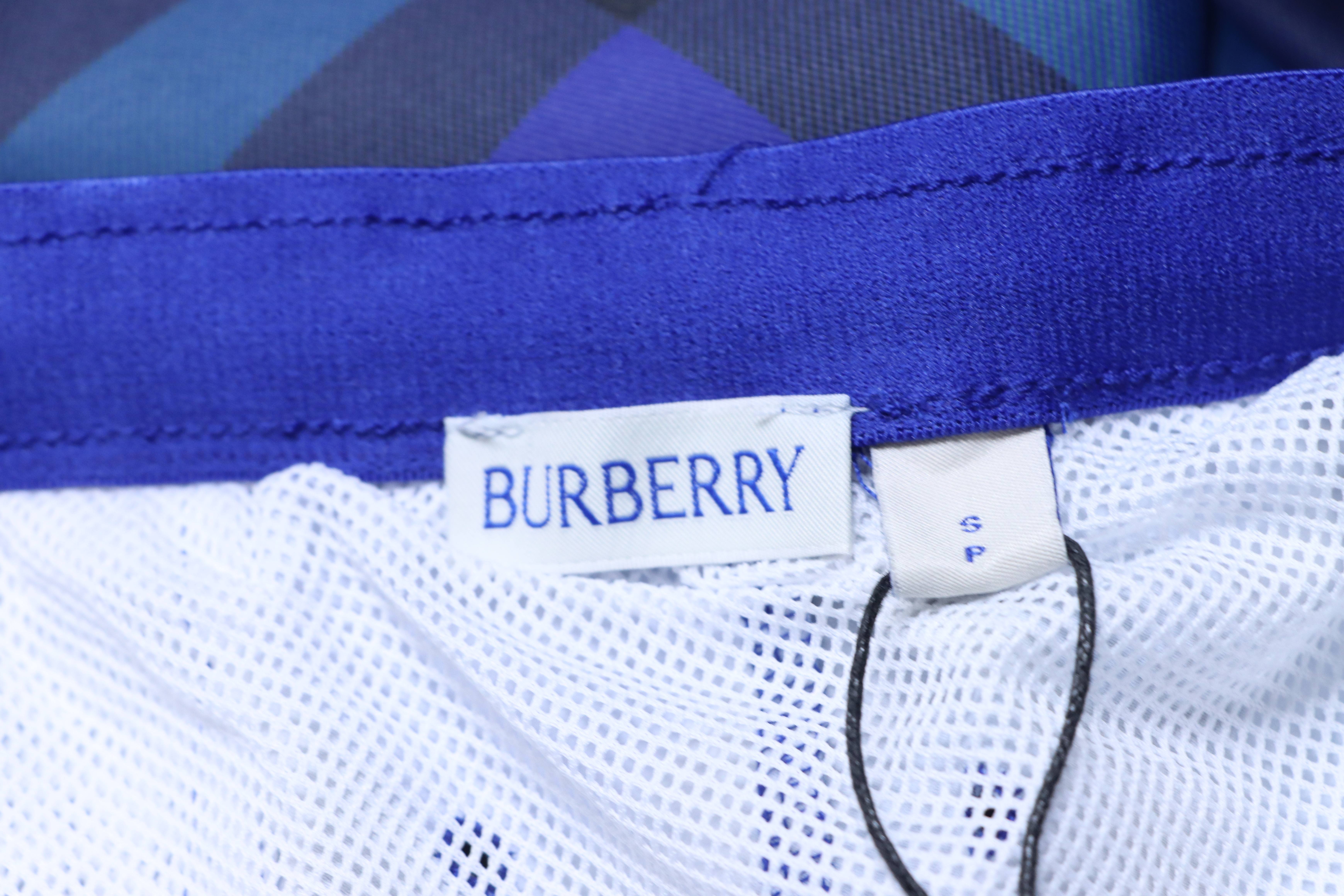 BURBERRY Twill Check Mesh Lining Beach Shorts Style 2