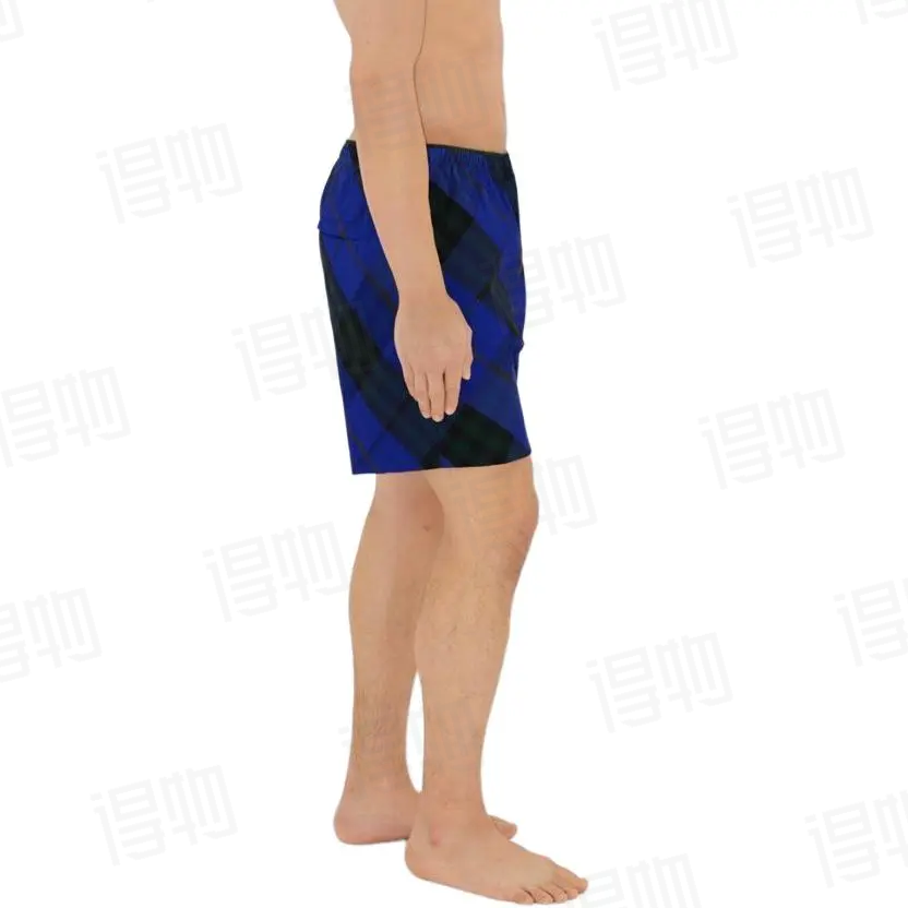 BURBERRY Twill Check Mesh Lining Beach Shorts Style 2