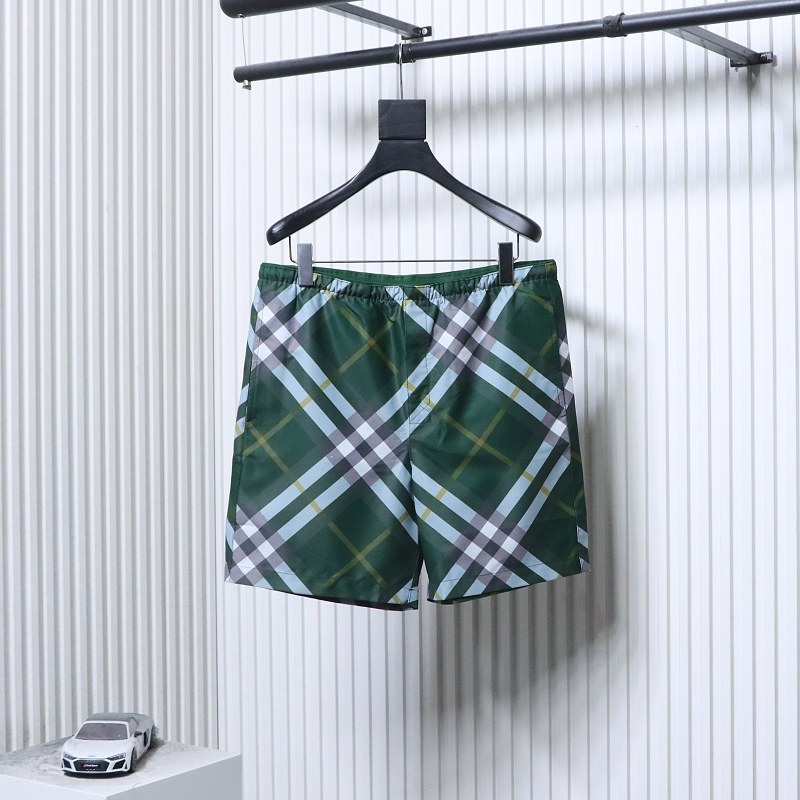 BURBERRY Twill Check Mesh Lining Beach Shorts Style 3