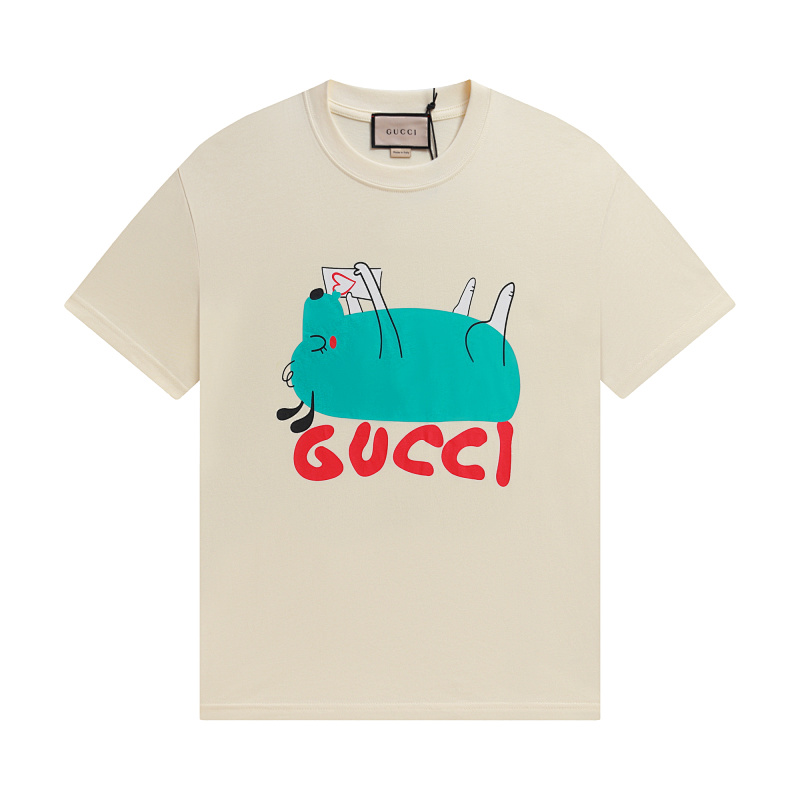 GUCCI 2024 Early Spring Heavyweight New Season Short Sleeve T-Shirt