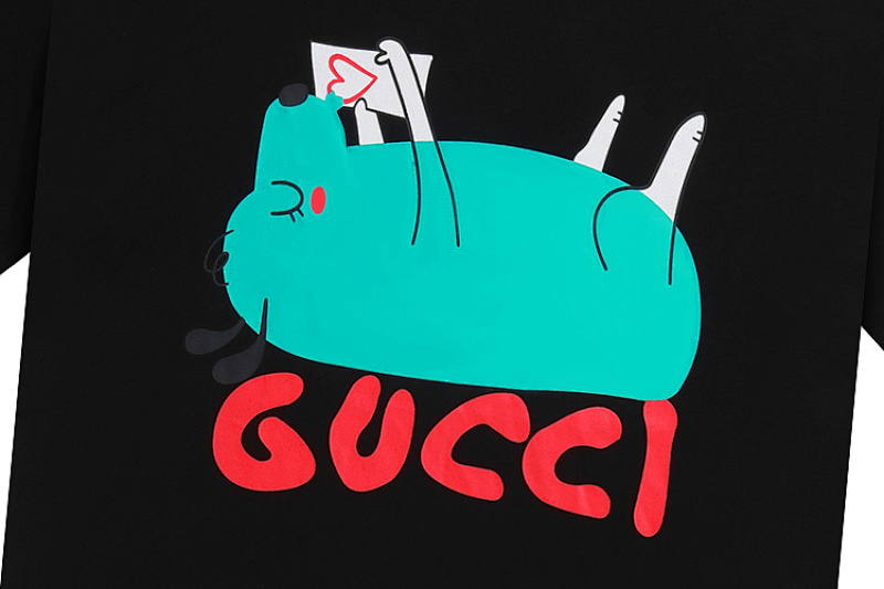 GUCCI 2024 Early Spring Heavyweight New Season Short Sleeve T-Shirt