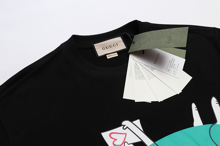 GUCCI 2024 Early Spring Heavyweight New Season Short Sleeve T-Shirt