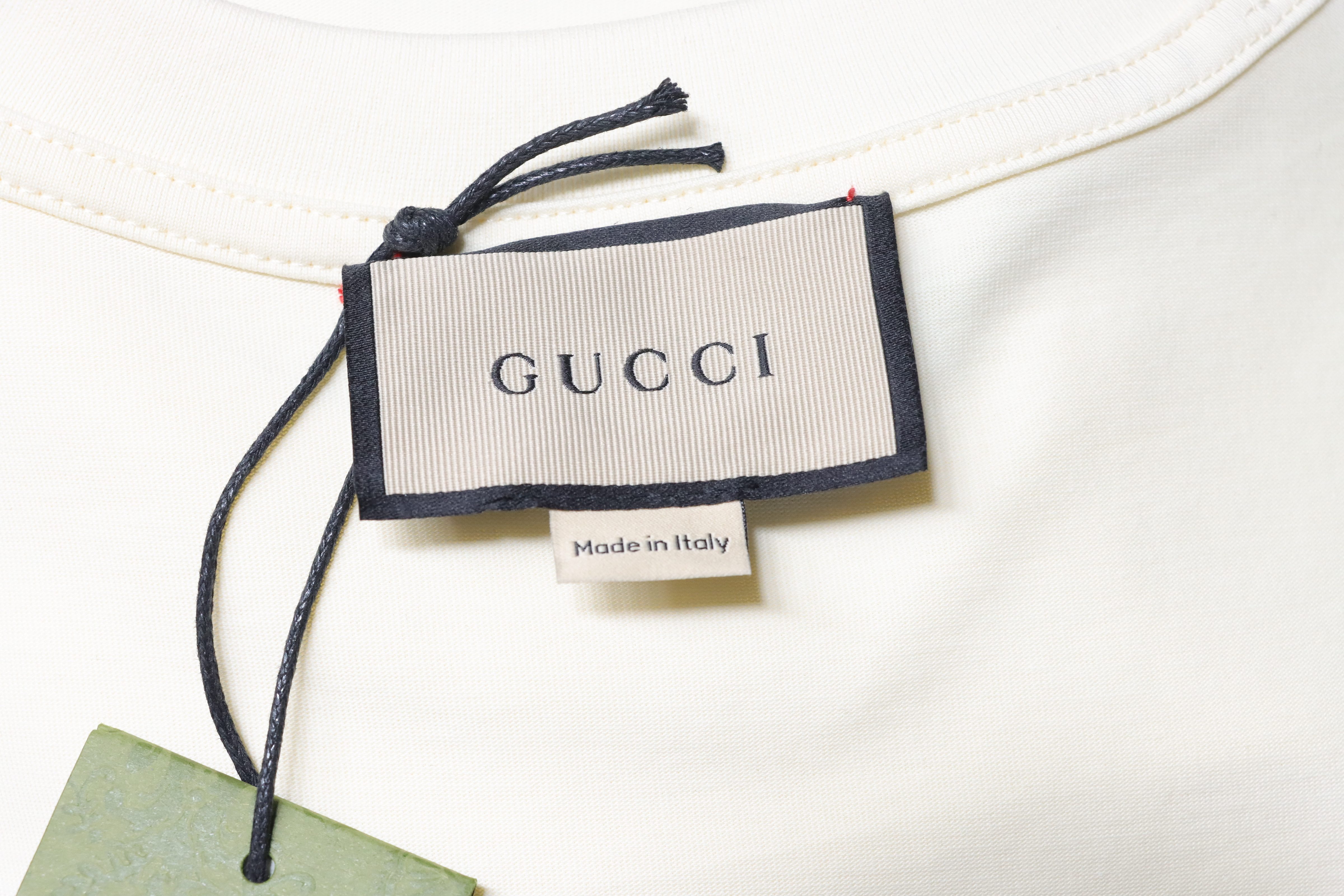 GUCCI 23SS Letter Print Gradient Lightning Short Sleeve T-Shirt Style 1