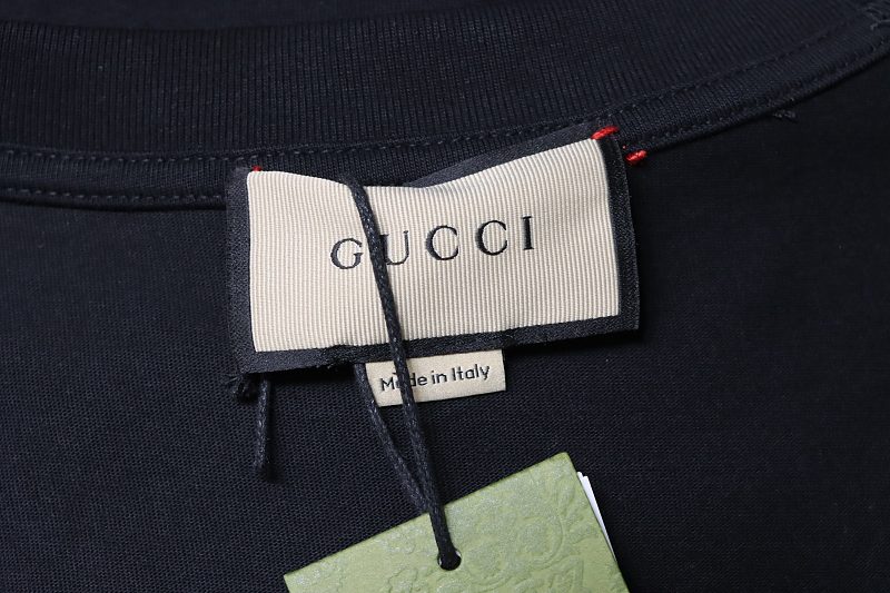 GUCCI 23SS Letter Print Gradient Lightning Short Sleeve T-Shirt Style 2