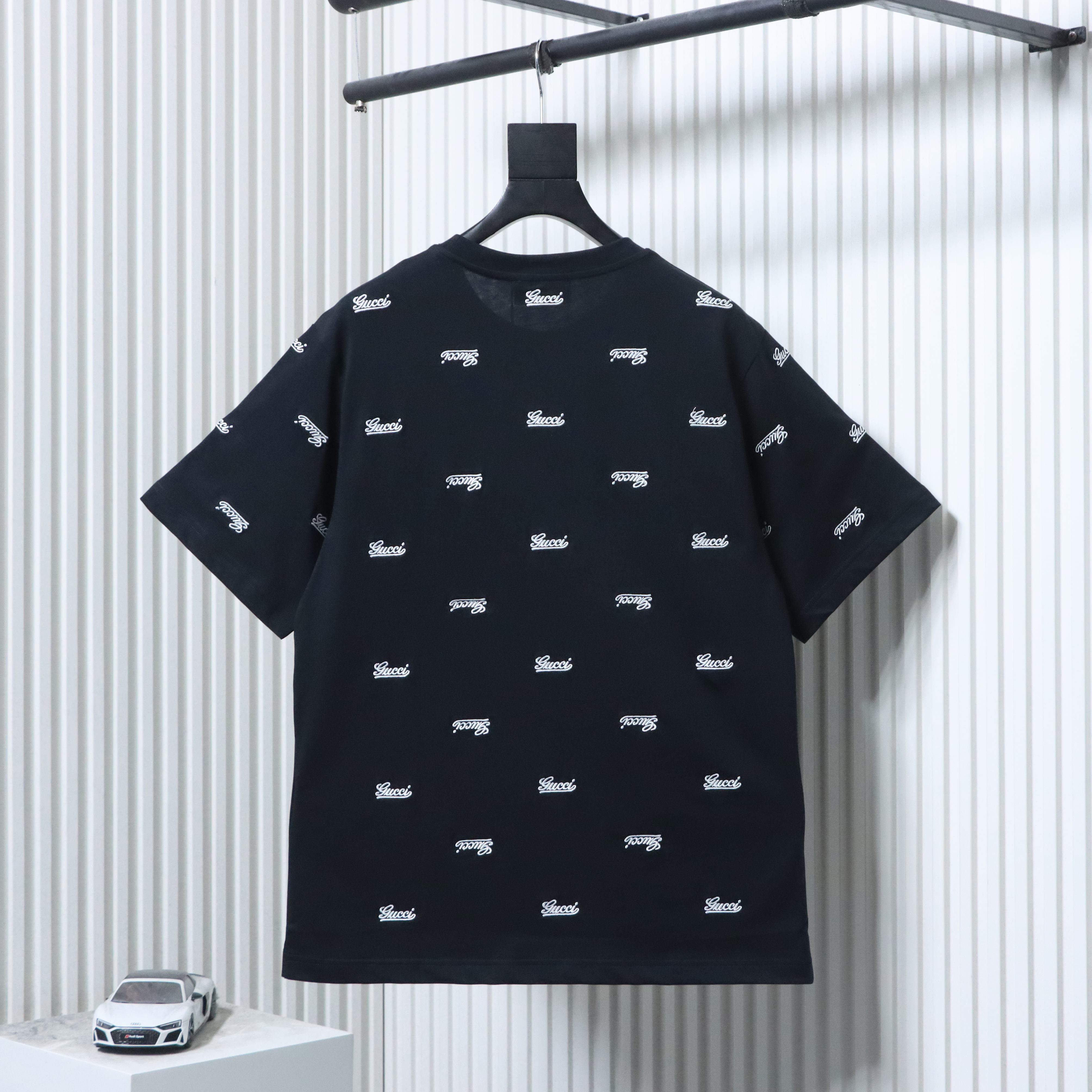 GUCCI 24SS Embroidery Logo Short Sleeve T-Shirt