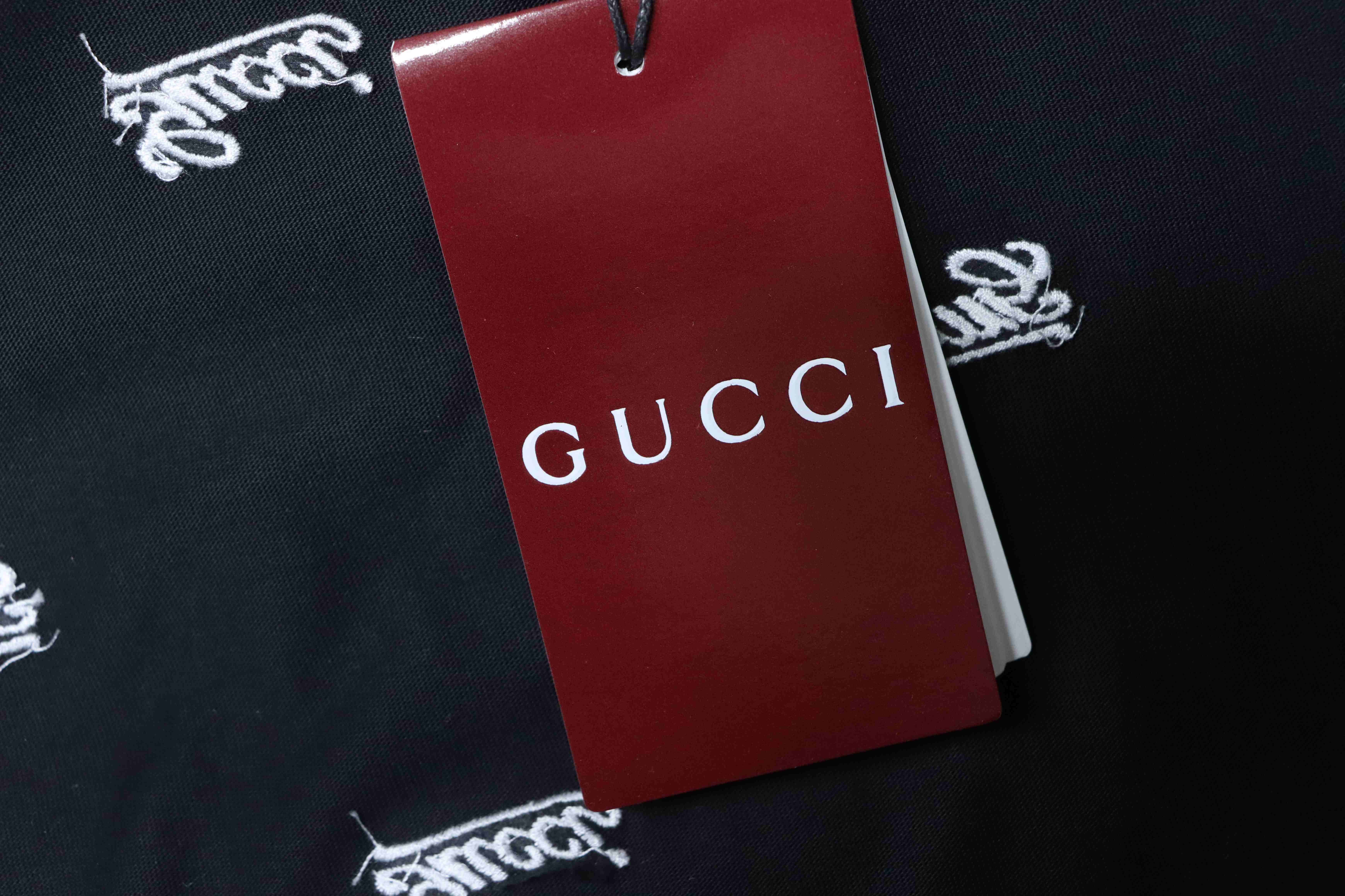 GUCCI 24SS Embroidery Logo Short Sleeve T-Shirt