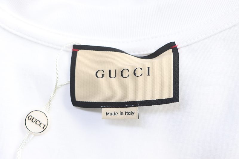 GUCCI 24SS Gradient Belt Print Short Sleeve T-Shirt Style 1