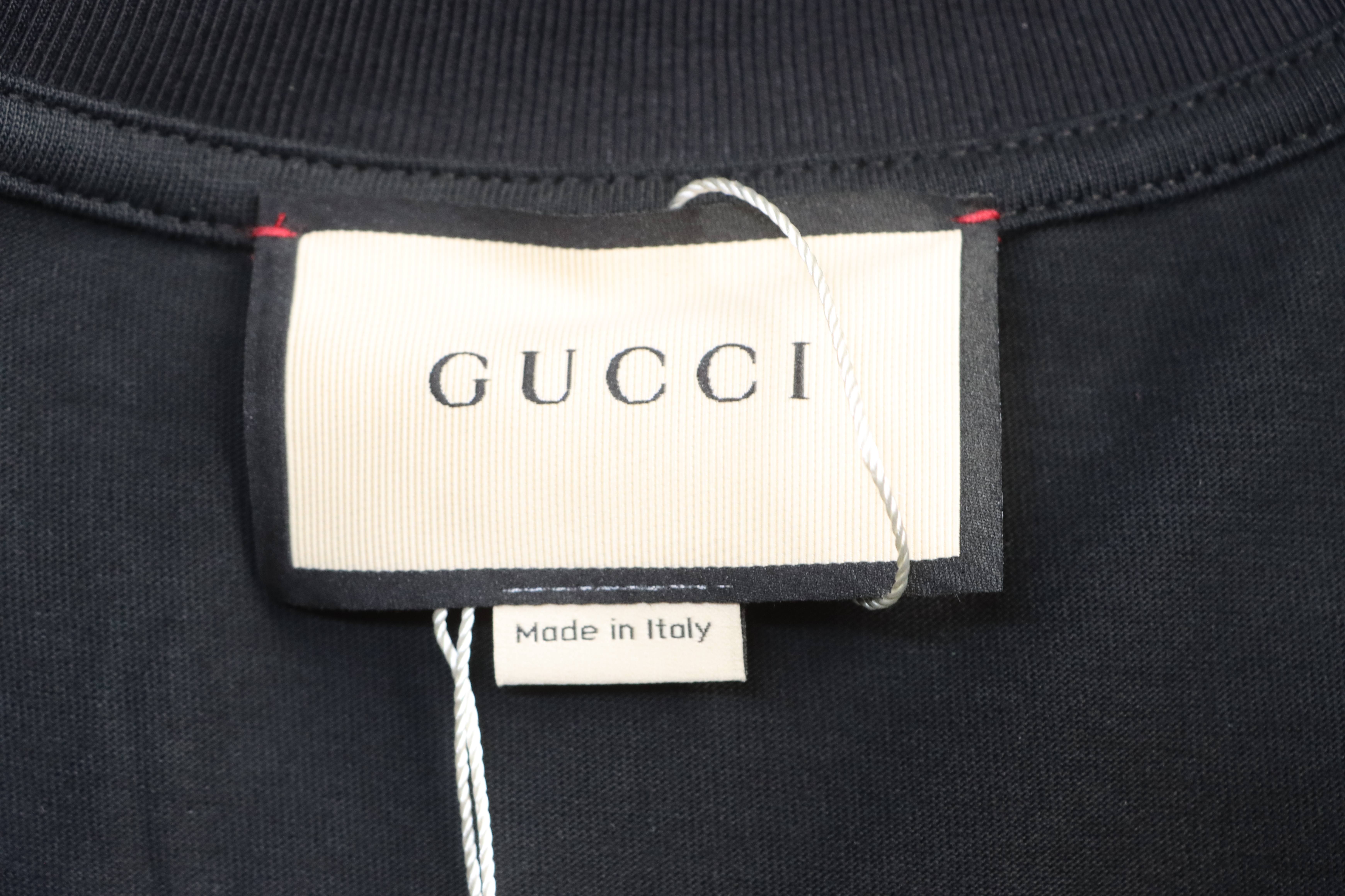 GUCCI 24SS Gradient Belt Print Short Sleeve T-Shirt Style 2