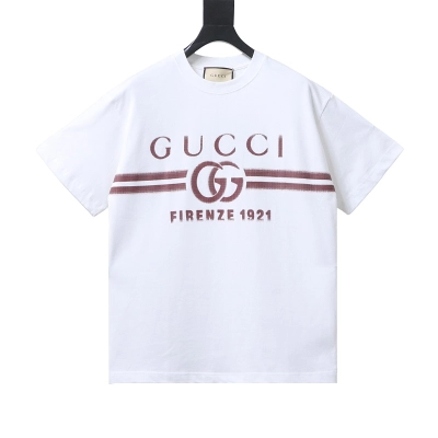 GUCCI 24SS Gradient Belt Print Short Sleeve T-Shirt Style 3 01