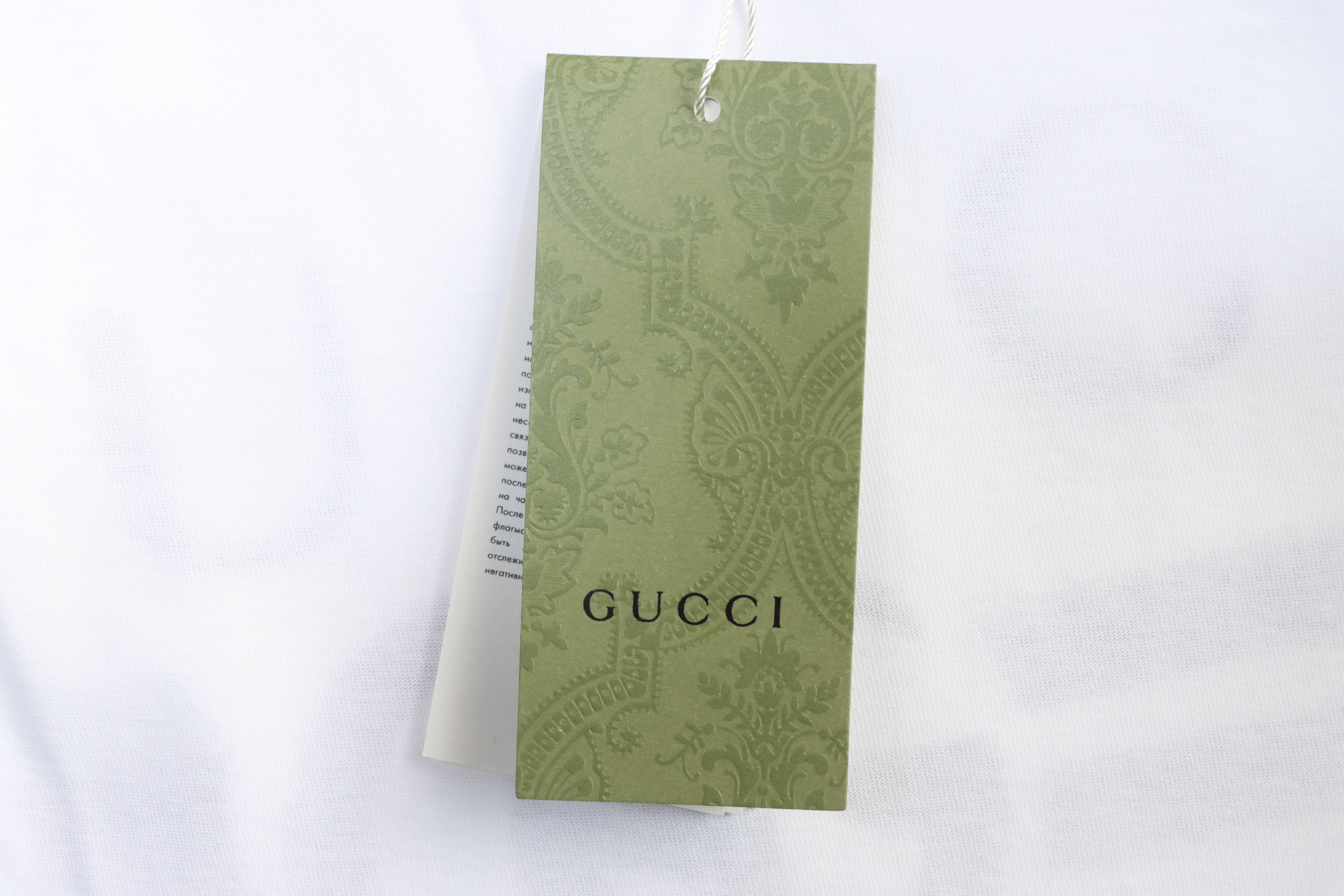 GUCCI 24SS Gradient Belt Print Short Sleeve T-Shirt Style 3