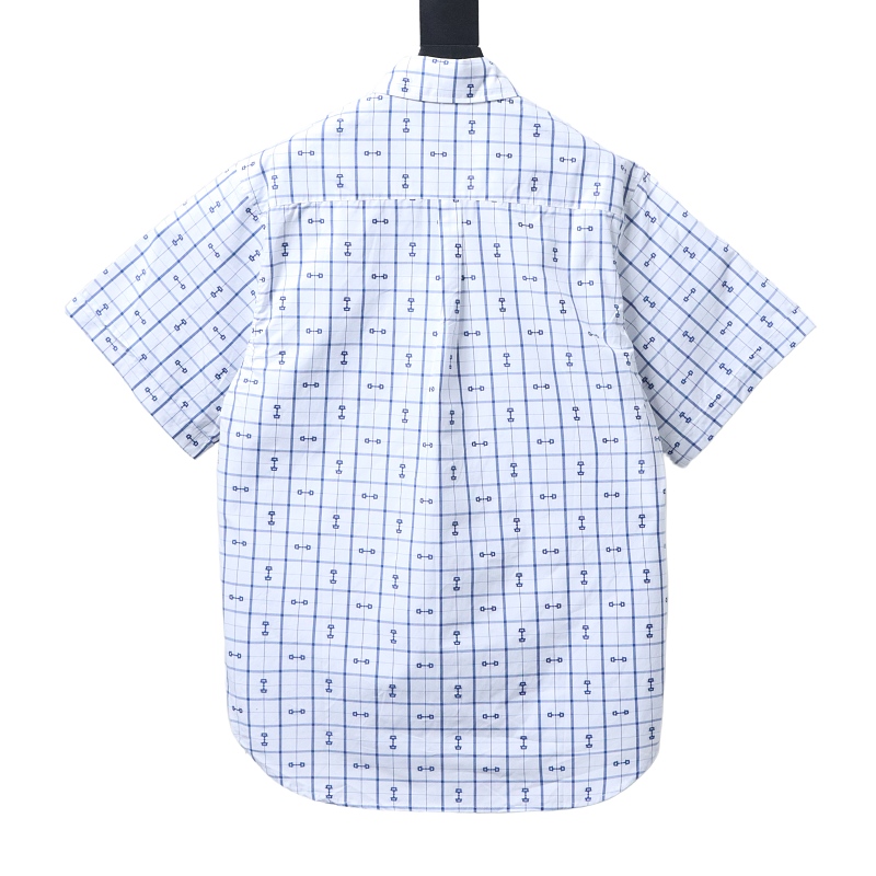 GUCCI 24SS Horsebit Jacquard Short Sleeve Shirt