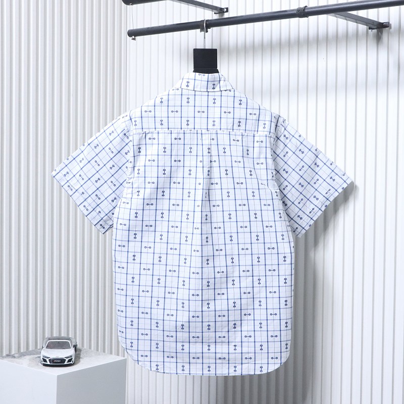 GUCCI 24SS Horsebit Jacquard Short Sleeve Shirt