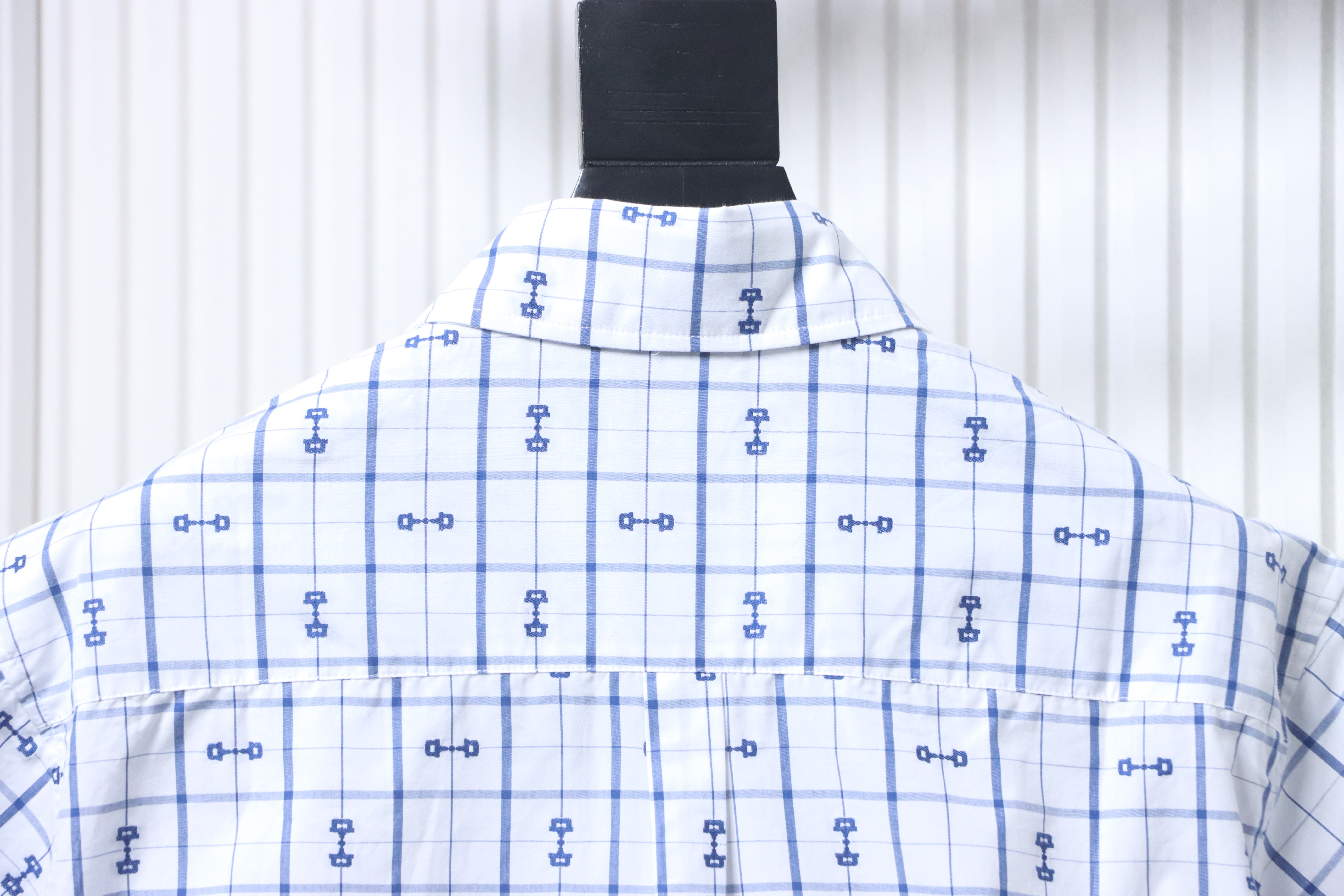 GUCCI 24SS Horsebit Jacquard Short Sleeve Shirt