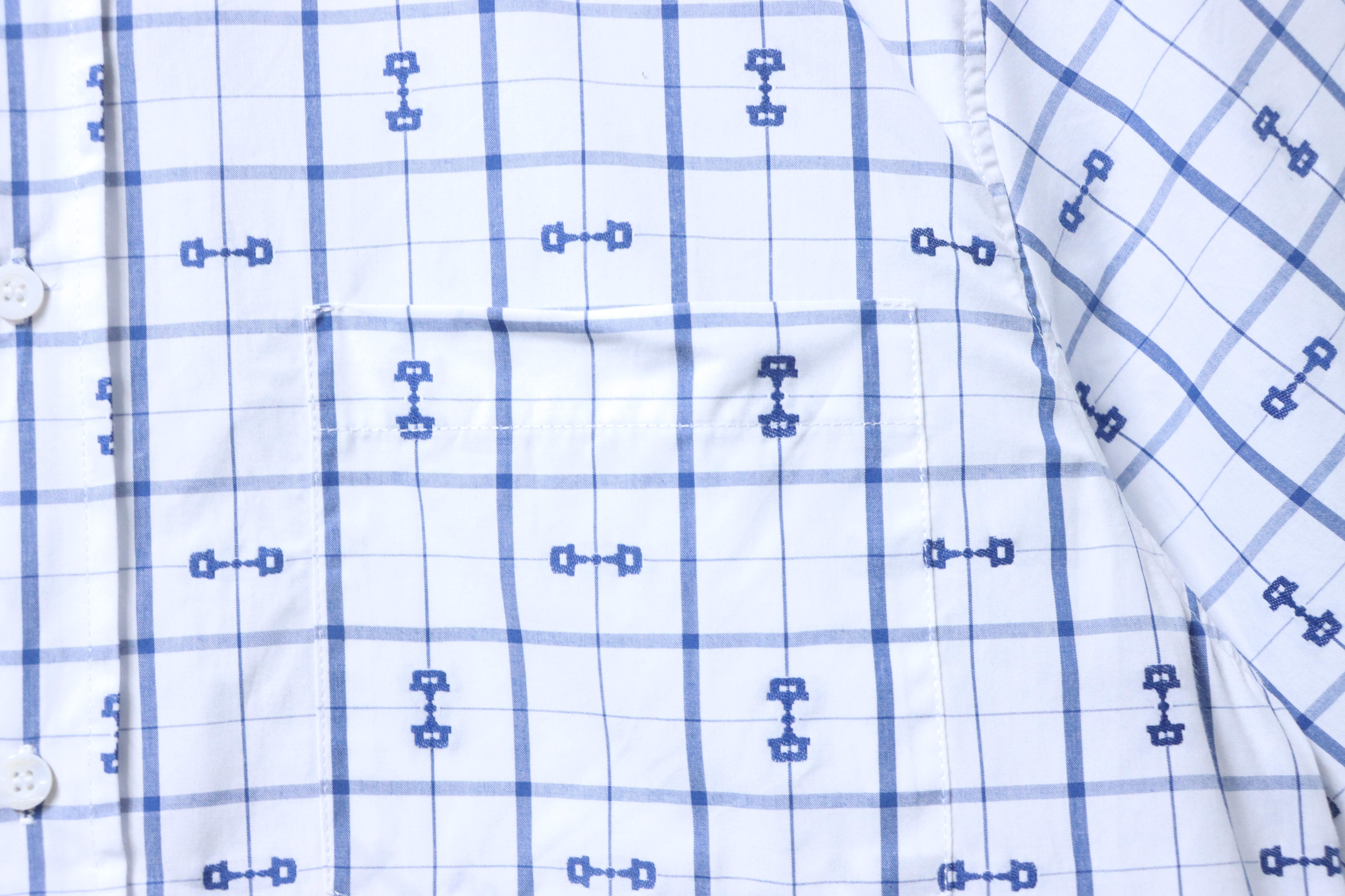 GUCCI 24SS Horsebit Jacquard Short Sleeve Shirt