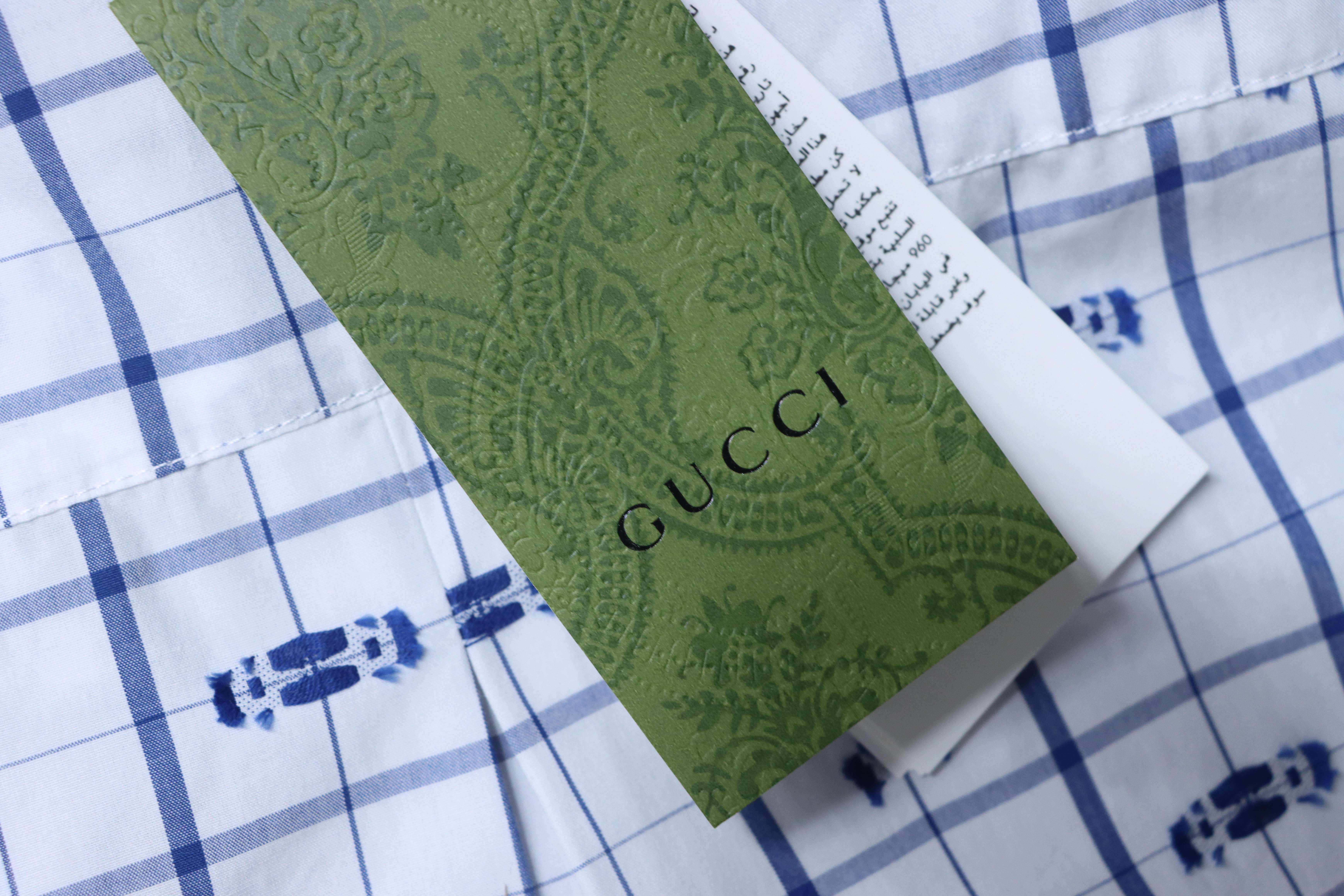 GUCCI 24SS Horsebit Jacquard Short Sleeve Shirt