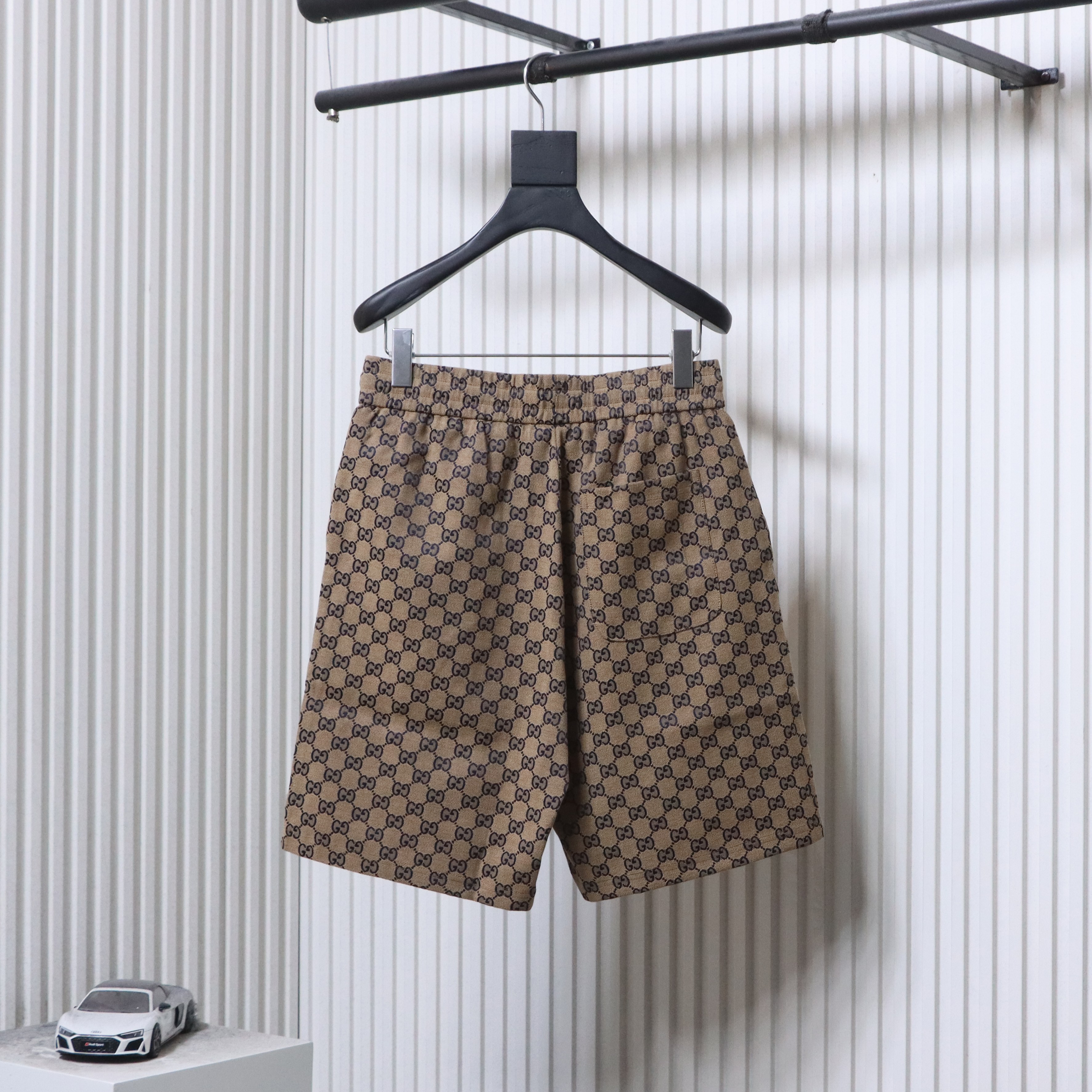 GUCCI 25SS Allover GG Monogram Denim Shorts Style 1