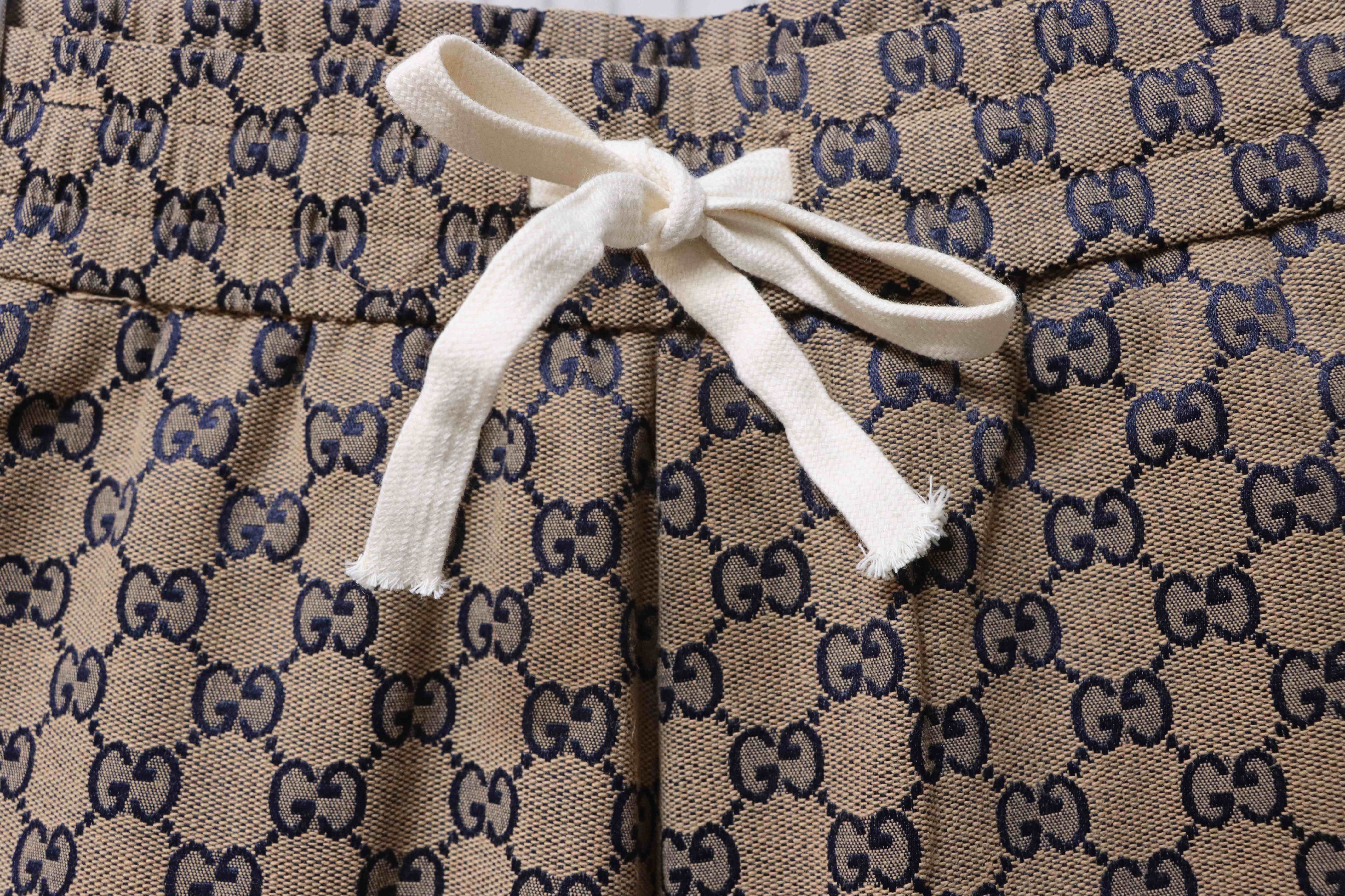 GUCCI 25SS Allover GG Monogram Denim Shorts Style 1