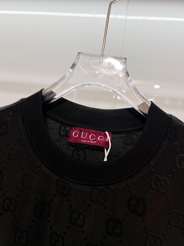 GUCCI 25SS Allover GG Monogram Denim Shorts Style 2