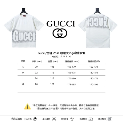 GUCCI 25SS Big Logo Short Sleeve T-Shirt Style 1 02