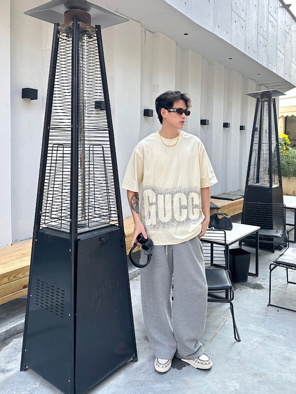 GUCCI 25SS Big Logo Short Sleeve T-Shirt Style 1