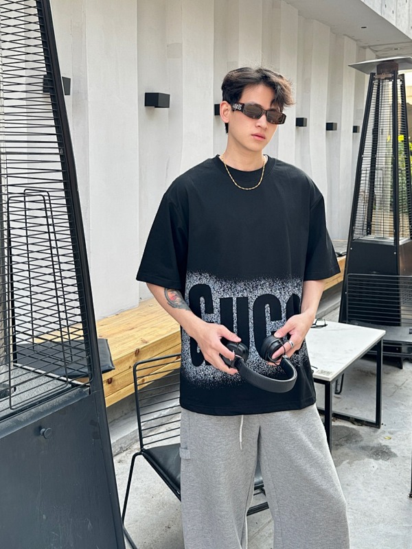 GUCCI 25SS Big Logo Short Sleeve T-Shirt Style 2