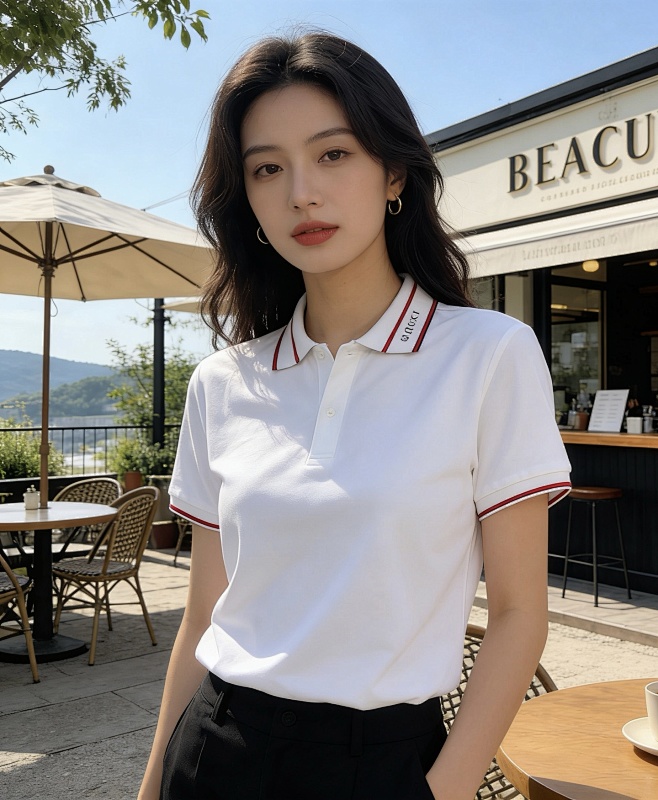 GUCCI 25SS Jacquard Short Sleeve Polo Shirt Style 1