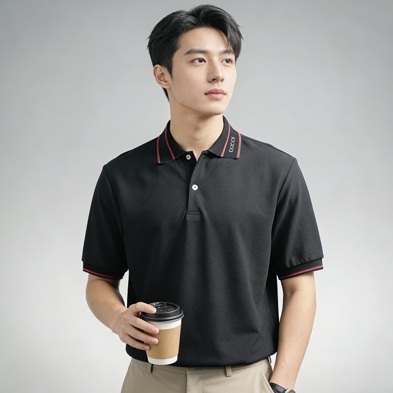GUCCI 25SS Jacquard Short Sleeve Polo Shirt Style 2