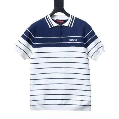 GUCCI 25SS Knit Short Sleeve Polo Shirt 01