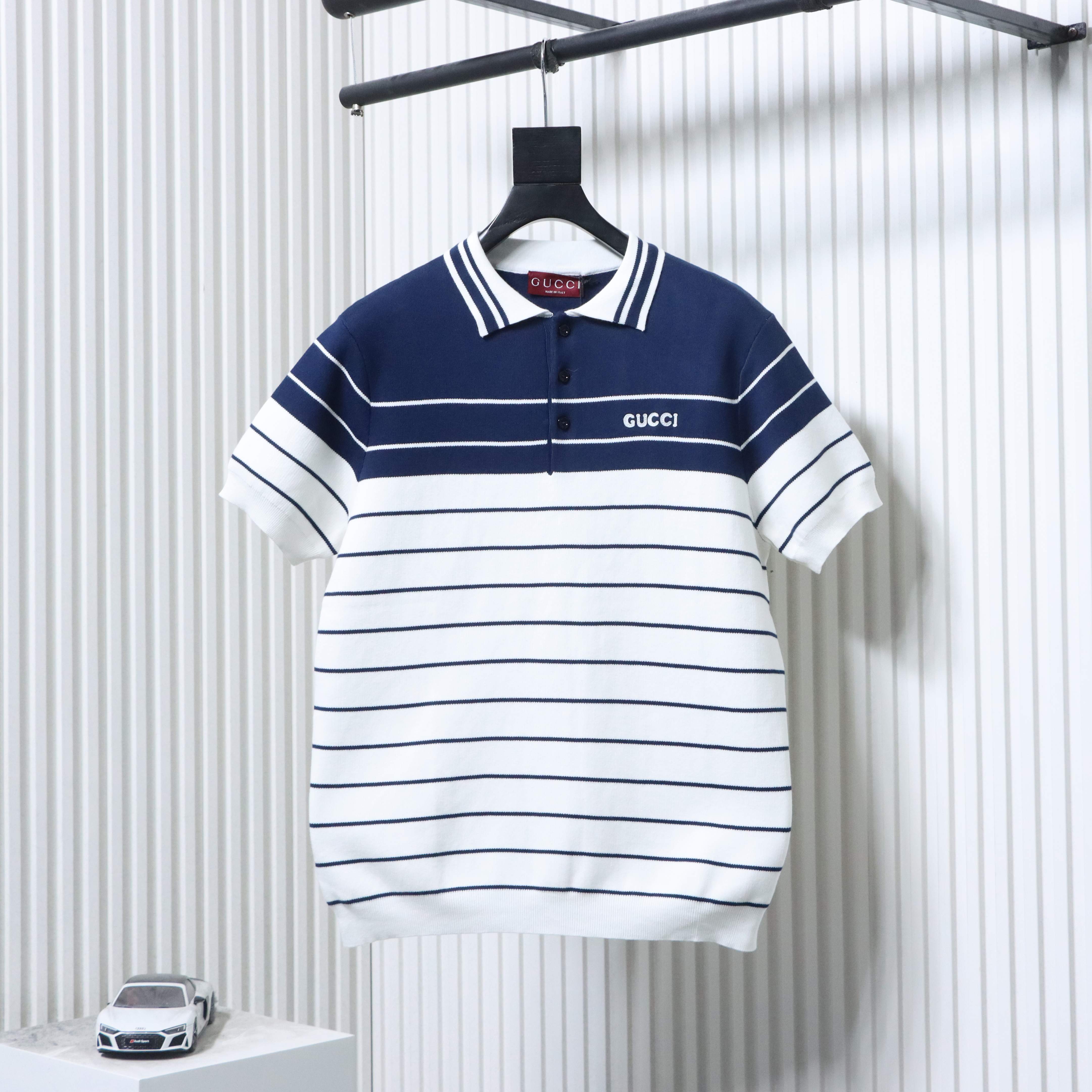 GUCCI 25SS Knit Short Sleeve Polo Shirt