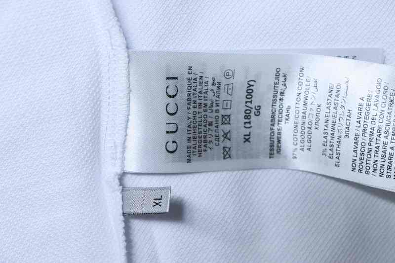 GUCCI 25SS Letter Print Short Sleeve Polo Shirt