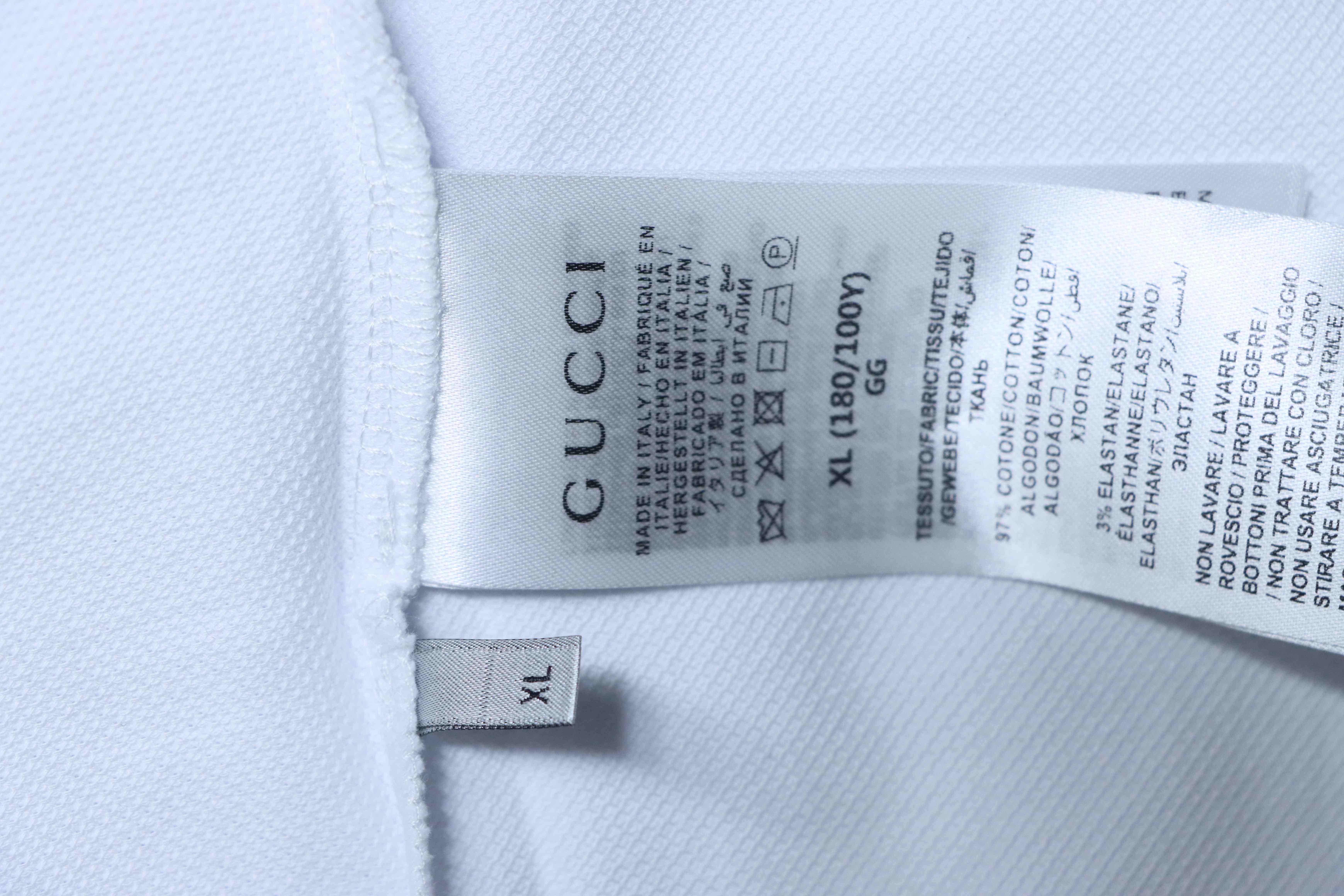 GUCCI 25SS Letter Print Short Sleeve Polo Shirt