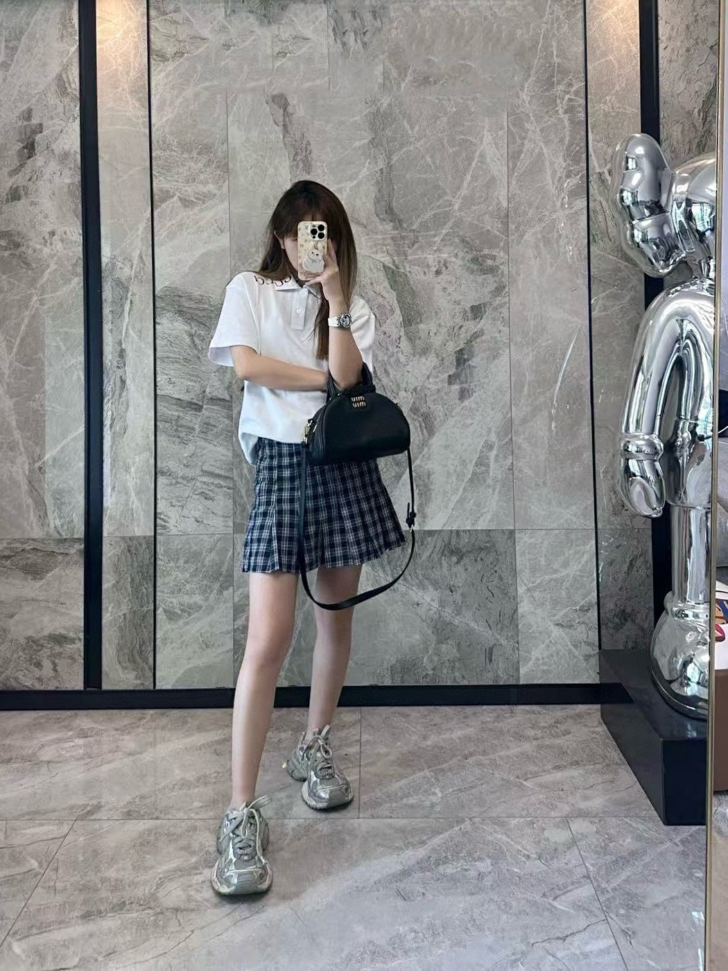 GUCCI 25SS Letter Print Short Sleeve Polo Shirt