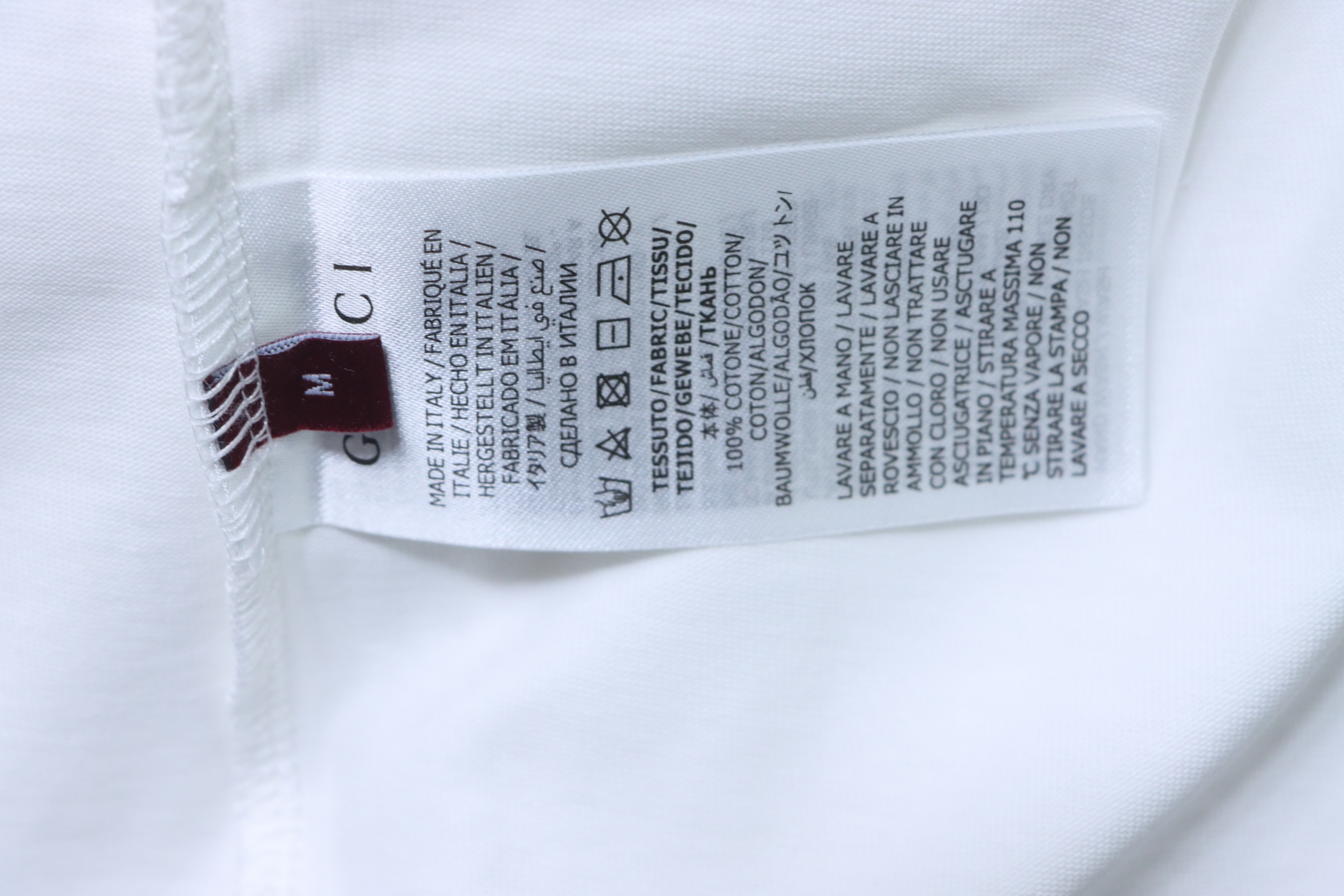 GUCCI 26SS Big Logo Print Short Sleeve T-Shirt Style 1