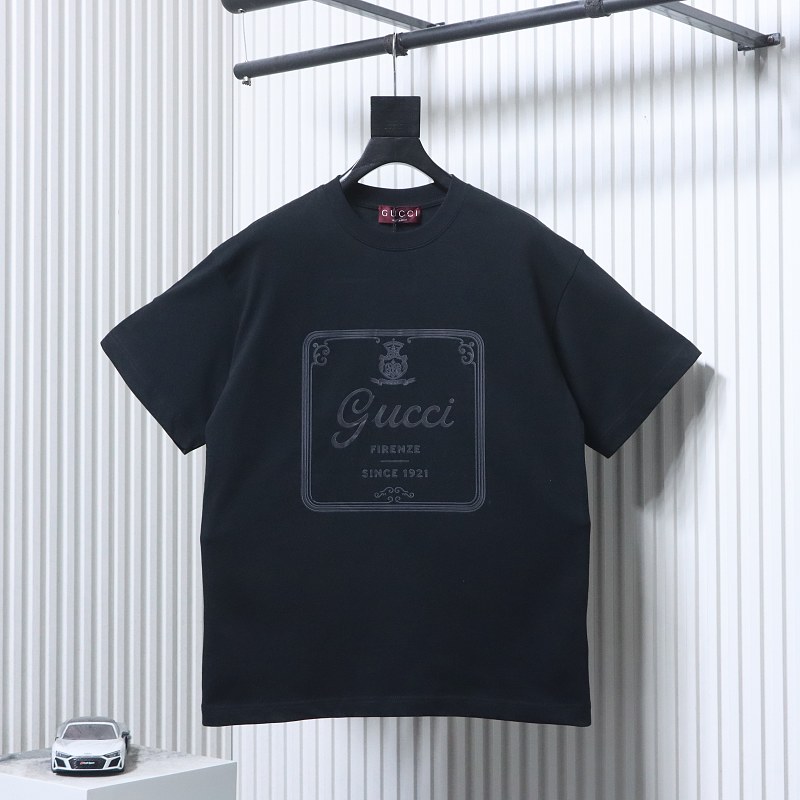 GUCCI 26SS Big Logo Print Short Sleeve T-Shirt Style 2