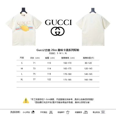GUCCI 26SS Cartoon Series Short Sleeve T-Shirt Style 1 02